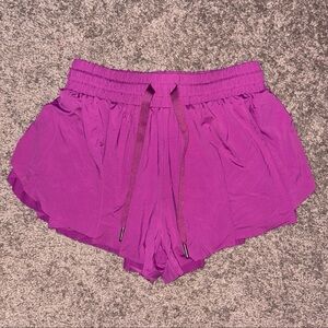 Girls Butterfly flutter shorts purple size large